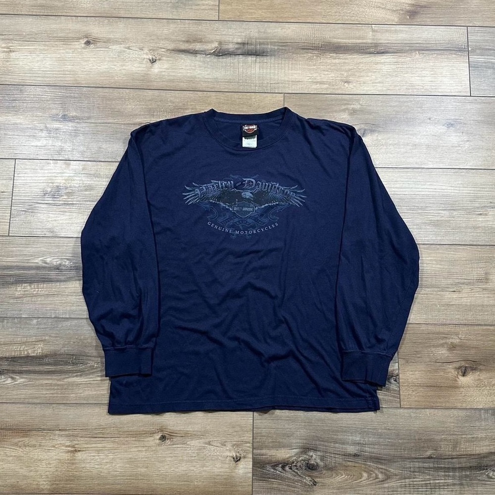 Vintage 2000s Y2K Harley Davidson Long Sleeve Biker Tee